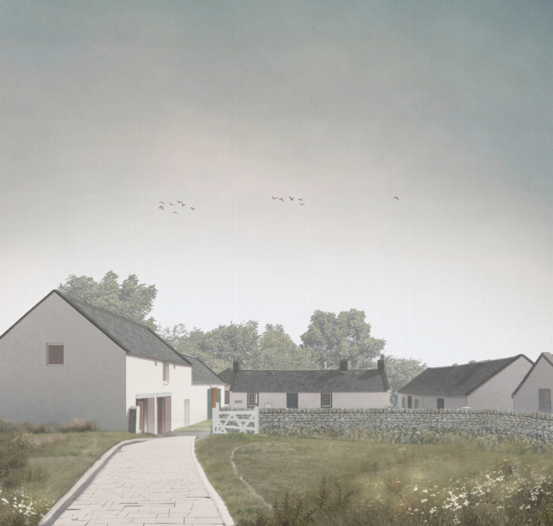 Ellisland Farm first glimpse on approach