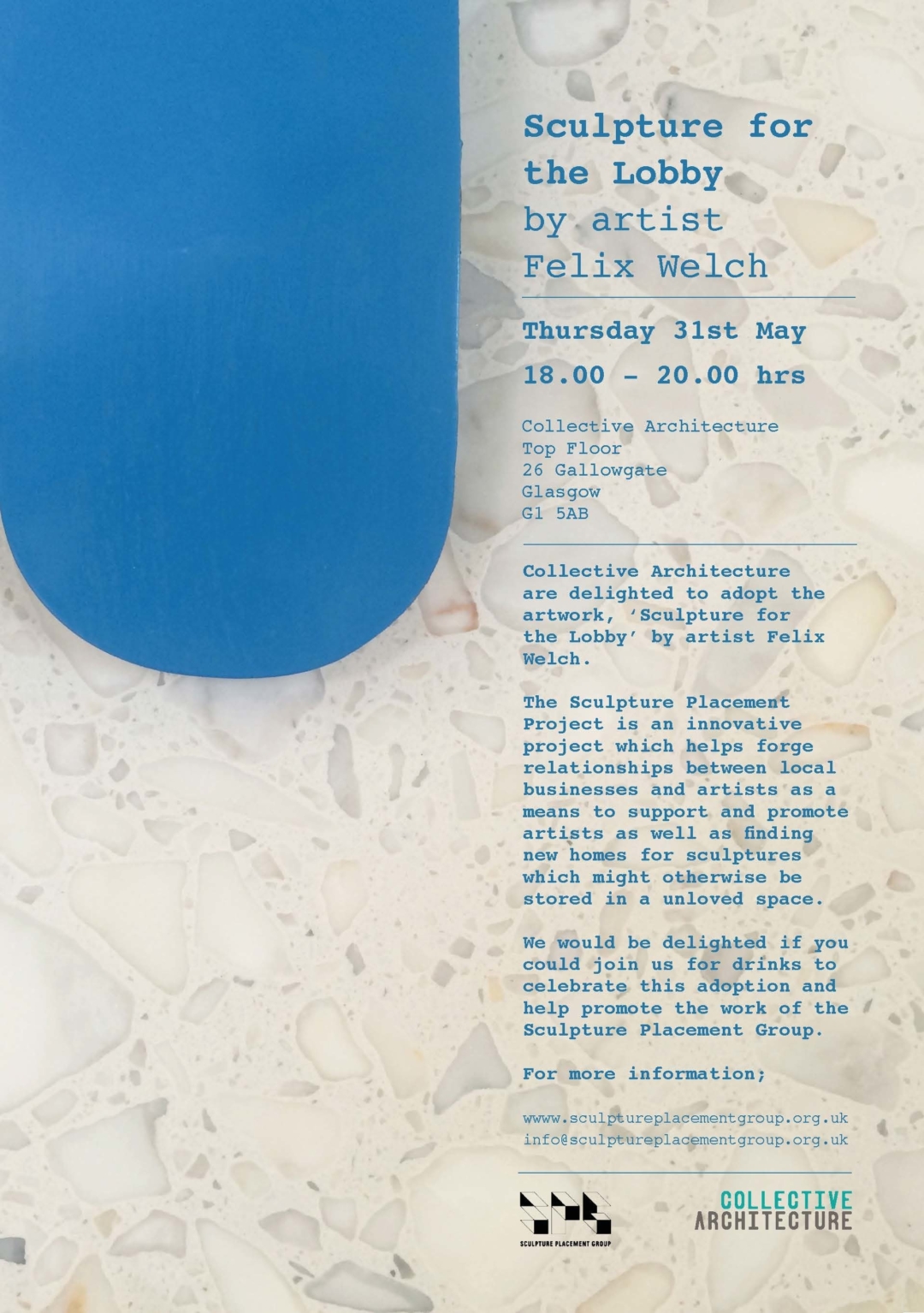 Sculpture In The Lobby Flyer