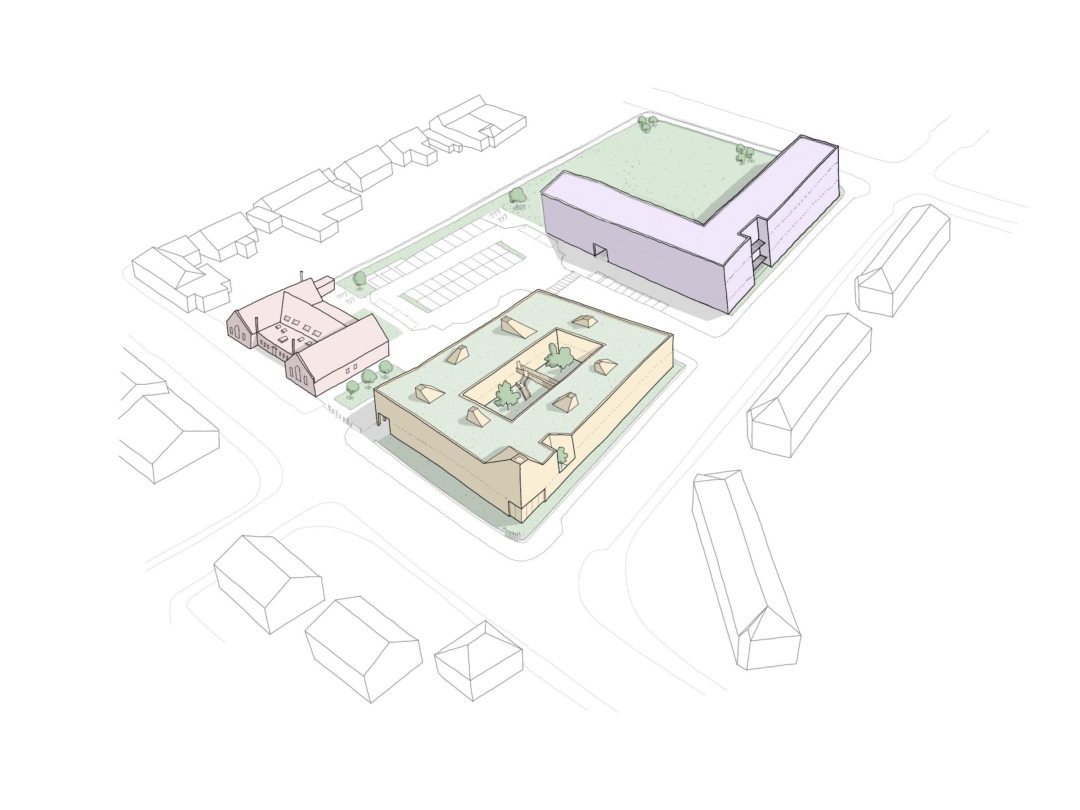 Polton St Aerial Sketch